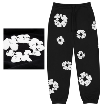 Denim Tears The Cotton Wreath Sweatpants Black