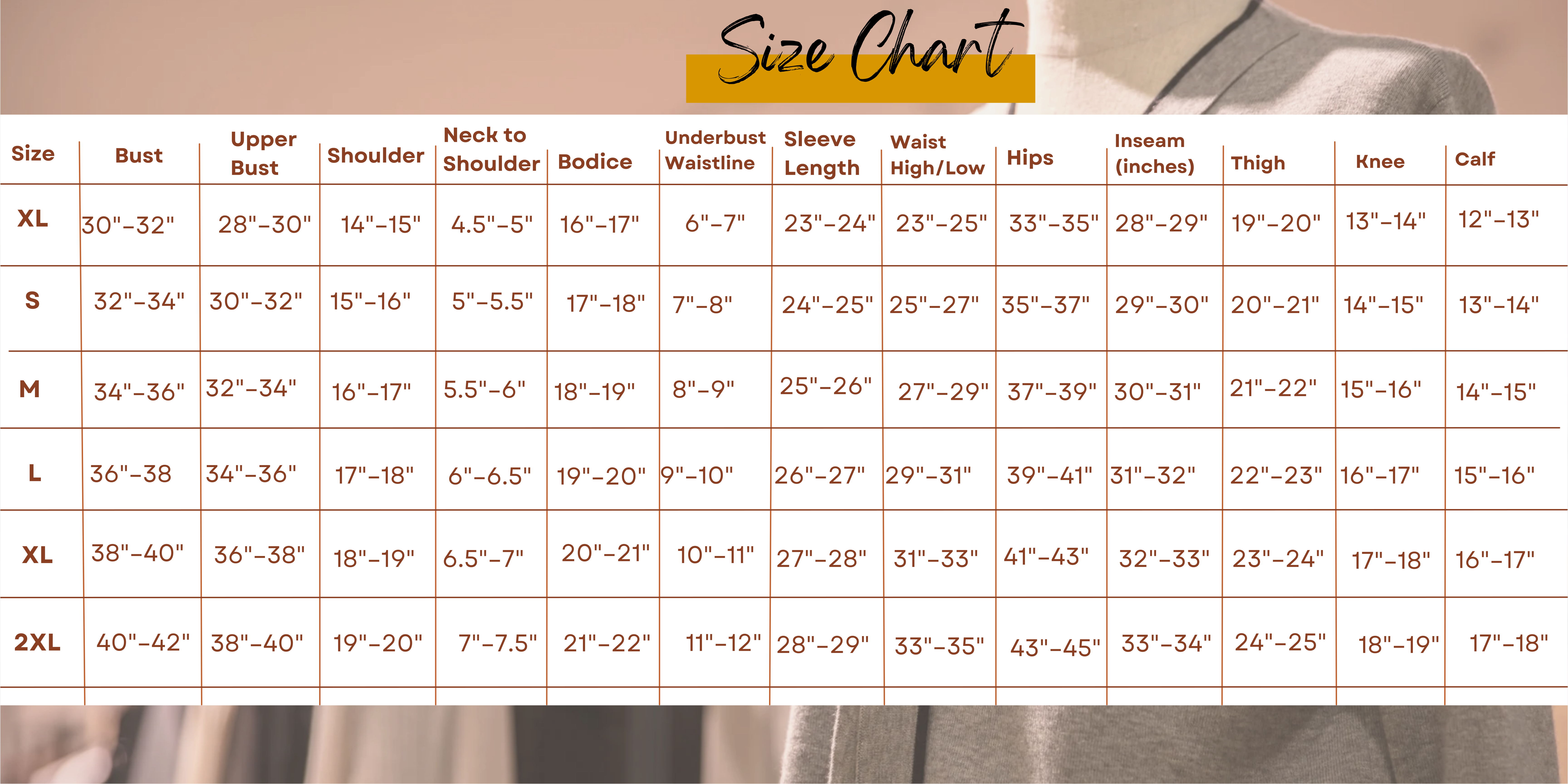 US Sizing - Buyco