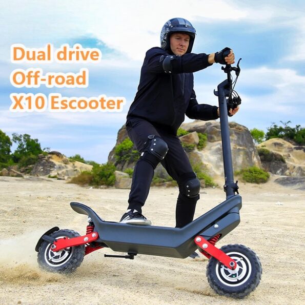 Buyco X10 40kmh Fat Tire Off Road Dual Motor Foldable 11Inch Electric Scooter