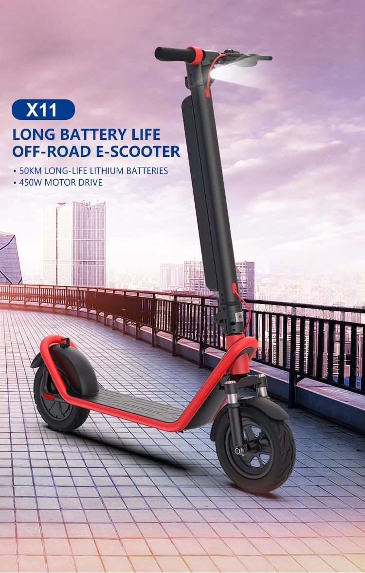 Buyco X11 IPX5 850W Portable Electric Scooter Long Lithium Battery Life